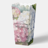 Elegant Watercolor Hydrangea Wedding Favor フェイバーボックス (正面)