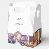 Elegant Watercolor Las Vegas Wedding フェイバーボックス (オープン)