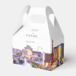 Elegant Watercolor Las Vegas Wedding フェイバーボックス