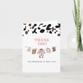 Elegant Watercolor Little cowgirl Folded Note Card ノートカード