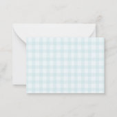 Elegant Watercolor Little fisherman Baby shower ノートカード (裏面)