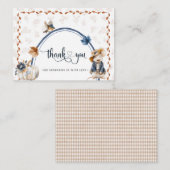 Elegant Watercolor Little pumpkin Baby shower ノートカード (正面/裏面)