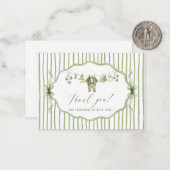 Elegant Watercolor Lucky Charm St Patrics Baby sho ノートカード (正面/裏面インサイチュ)