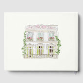 Elegant Watercolor Manor Rococo Wedding ゲストブック (裏面)