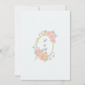 Elegant Watercolor Manor Rococo Wedding 招待状 (裏面)