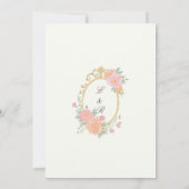 Elegant Watercolor Manor Rococo Wedding 招待状 (裏面)
