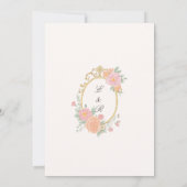 Elegant Watercolor Manor Rococo Wedding 招待状 (裏面)
