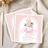 Elegant watercolor napkins bridal shower design