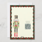 Elegant Watercolor Nutcrackers Christmas Party  シーズンカード (裏面)