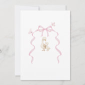 Elegant  Watercolor One 2nd Birthday silly goose B 招待状 (裏面)