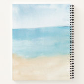 Elegant Watercolor Pattern Personalized ノートブック (裏面)