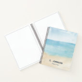 Elegant Watercolor Pattern Personalized ノートブック (内部)