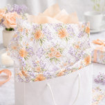 Elegant Watercolor Peach Roses Lavender Floral 薄葉紙<br><div class="desc">Add a soft finishing touch with coordinating Elegant Watercolor Peach Roses Lavender Floral tissue paper. The delicate watercolor roses and lavender florals in warm peach and soft purple hues create a light, airy cottage-inspired aesthetic. Designed to layer beautifully inside matching gift bags or with coordinating wrapping paper from the Peach...</div>