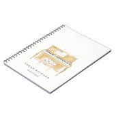 Elegant Watercolor Piano Musician Music Teacher ノートブック (左側)