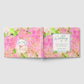 Elegant Watercolor Pink Hydrangea Garden Wedding  ゲストブック (全面)