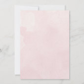 Elegant Watercolor Pink Islamic Baby Girl Aqiqah  招待状 (裏面)
