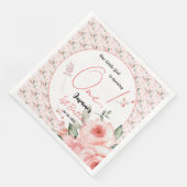 Elegant Watercolor Pink Rose Girl 1st Birthday (コーナー)