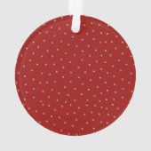 Elegant Watercolor Red Bow Family Christmas Tree オーナメント (裏面)