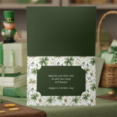 Elegant Watercolor Shamrocks Happy St. Patrick’s  カード