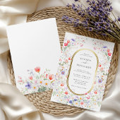 Elegant Watercolor Spring Pastel Floral Wedding 招待状