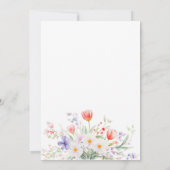 Elegant Watercolor Spring Pastel Floral Wedding 招待状 (裏面)