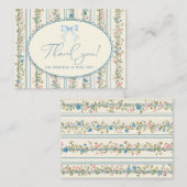 Elegant Watercolor spring wildflowerFlat Note Card ノートカード (正面/裏面)