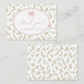 Elegant Watercolor spring wildflowerFlat Note Card ノートカード (正面/裏面)