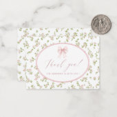 Elegant Watercolor spring wildflowerFlat Note Card ノートカード (正面/裏面インサイチュ)