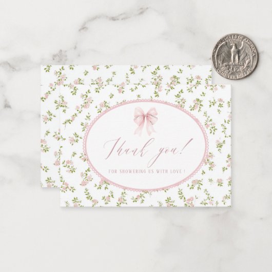 Elegant Watercolor spring wildflowerFlat Note Card ノートカード (正面/裏面インサイチュ)