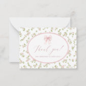 Elegant Watercolor spring wildflowerFlat Note Card ノートカード (正面)