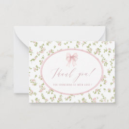 Elegant Watercolor spring wildflowerFlat Note Card ノートカード
