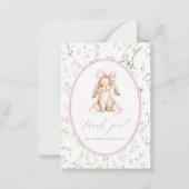 Elegant Watercolor spring wildflowerFlat Note Card ノートカード (正面)