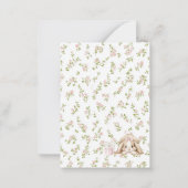 Elegant Watercolor spring wildflowerFlat Note Card ノートカード (裏面)