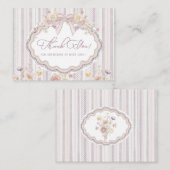 Elegant Watercolor spring wildflowerFlat Note Card ノートカード (正面/裏面)