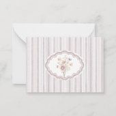 Elegant Watercolor spring wildflowerFlat Note Card ノートカード (裏面)