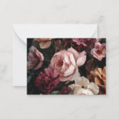 Elegant Watercolor spring wildflowerFlat Note Card ノートカード (裏面)