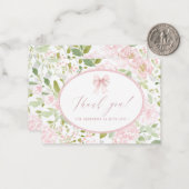 Elegant Watercolor spring wildflowerFlat Note Card ノートカード (正面/裏面インサイチュ)