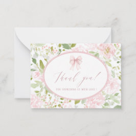 Elegant Watercolor spring wildflowerFlat Note Card ノートカード