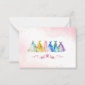 Elegant Watercolor spring wildflowerFlat Note Card ノートカード (裏面)