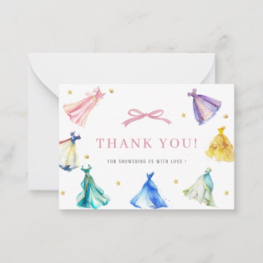 Elegant Watercolor spring wildflowerFlat Note Card ノートカード (正面)