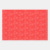 Elegant Watercolor Stars Christmas Wrapping Paper ラッピングペーパーシート (正面3)