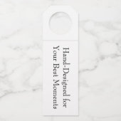 Elegant Watercolor Tropical Drink Celebration ボトルネックタグ (裏面)