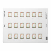 Elegant Watercolor Tulips  ラベル (フルシート)