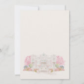Elegant Watercolor Villa Wedding  招待状 (裏面)
