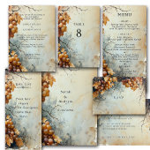 Elegant Watercolor Vineyard Wedding Invitation 便箋