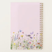 Elegant Watercolor Wildflowers Name プランナー手帳 (裏面)