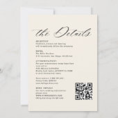 Elegant Watercolor Wldflowers Meadow Details RSVP 招待状 (裏面)