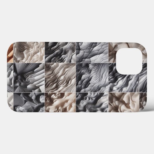Elegant Wave Texture Phone Case - Sophisticated Case-Mate iPhoneケース (裏面 (横))