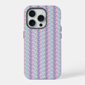 Elegant Wavy Abstract Pattern iPhone Case iPhoneケース (裏面)