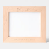 Elegant We Do Wedding Calligraphy Laser Engraved レーザー彫刻フレーム (正面)